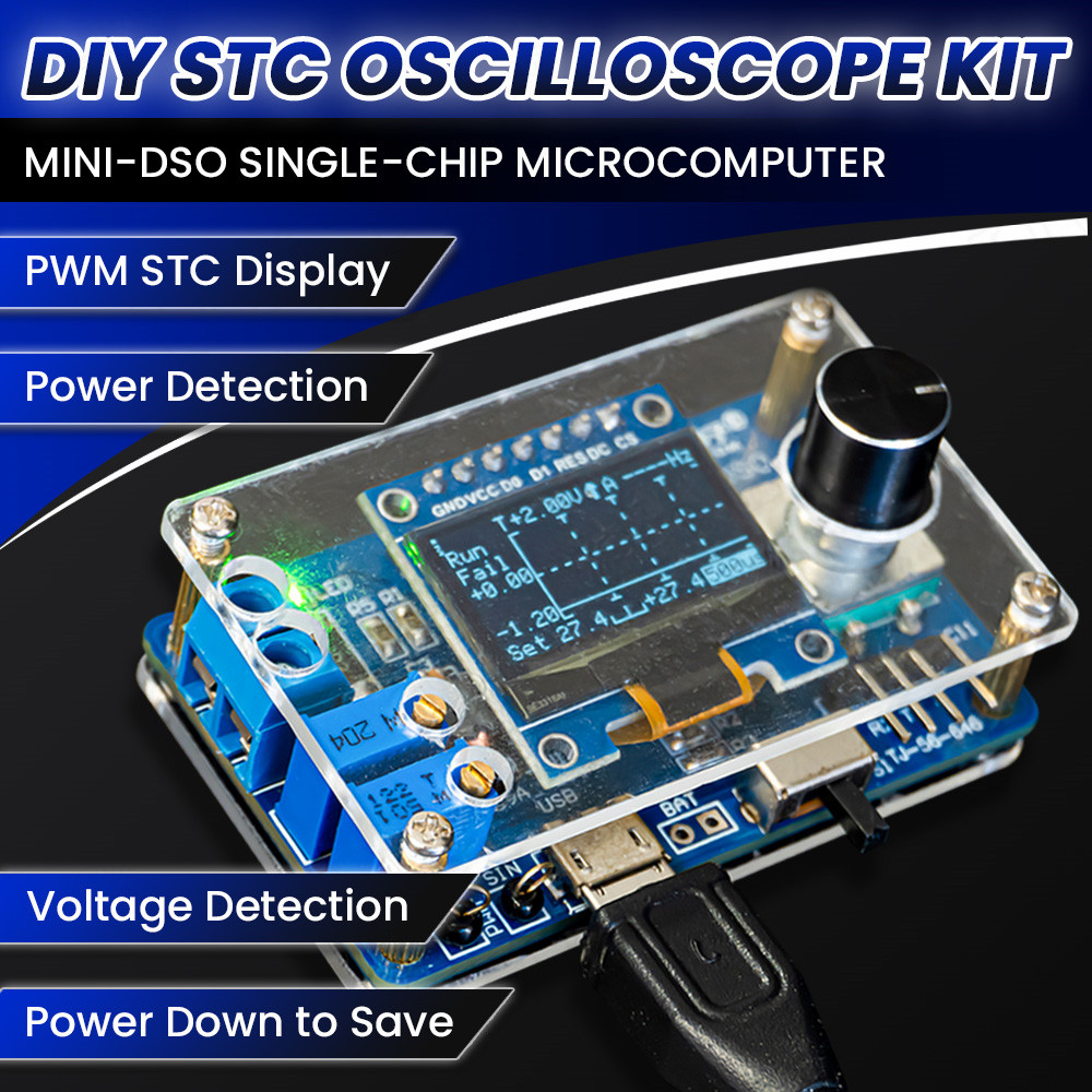 Oscilloscope Dso Mini - Diy mini osciloscópio digital kit eletrônico
