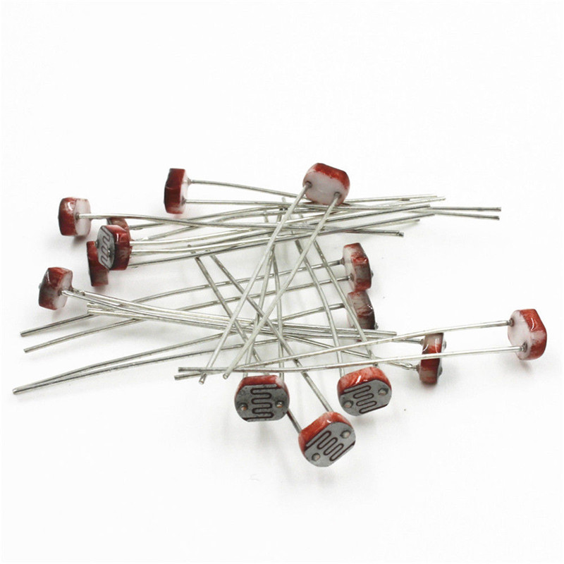 30 peças 5mm fotorresistor ldr - Arduino Diy Electronics avaliação e preço