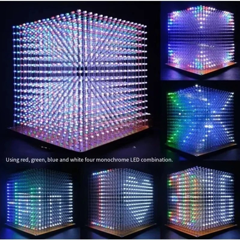 3 D16mini Light Cube Kit 16x16 - Diy Electronic avaliação e preço