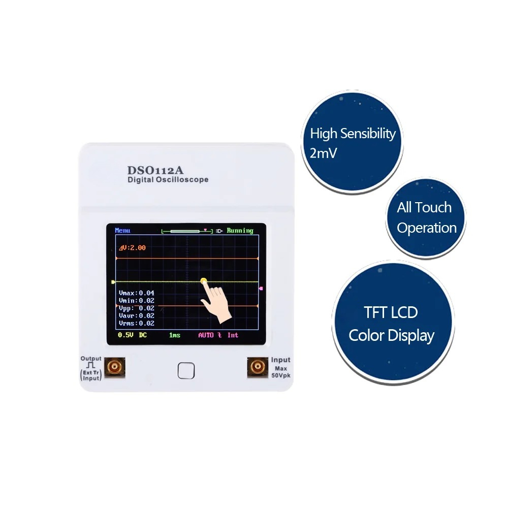 Osciloscópio dso 112a tft tela - Oscilloscope Dso Mini avaliação e preço