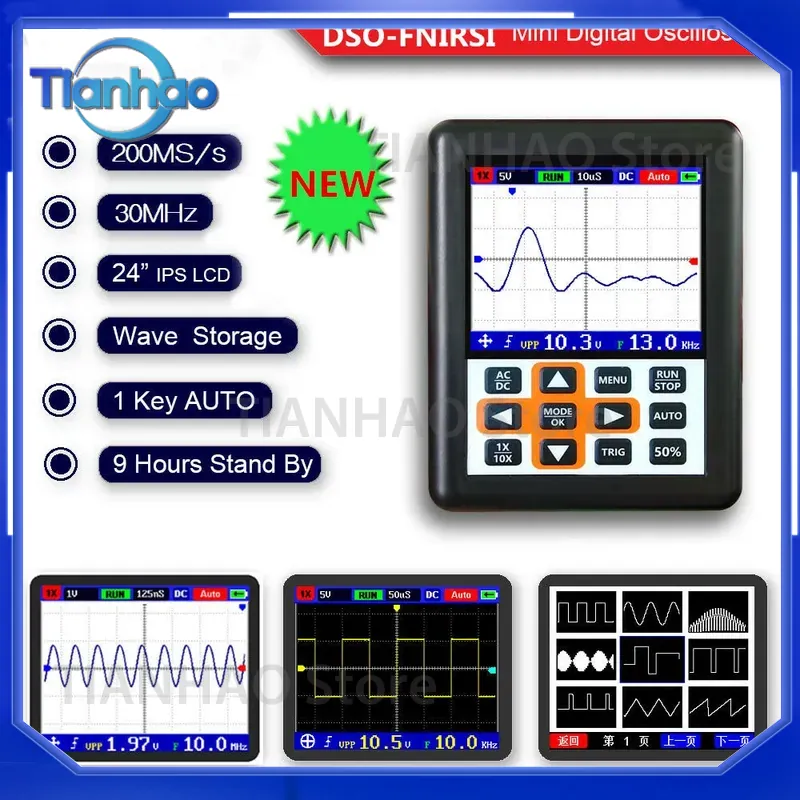 Osciloscópio Digital Portátil  - Oscilloscope Dso Mini avaliação e preço