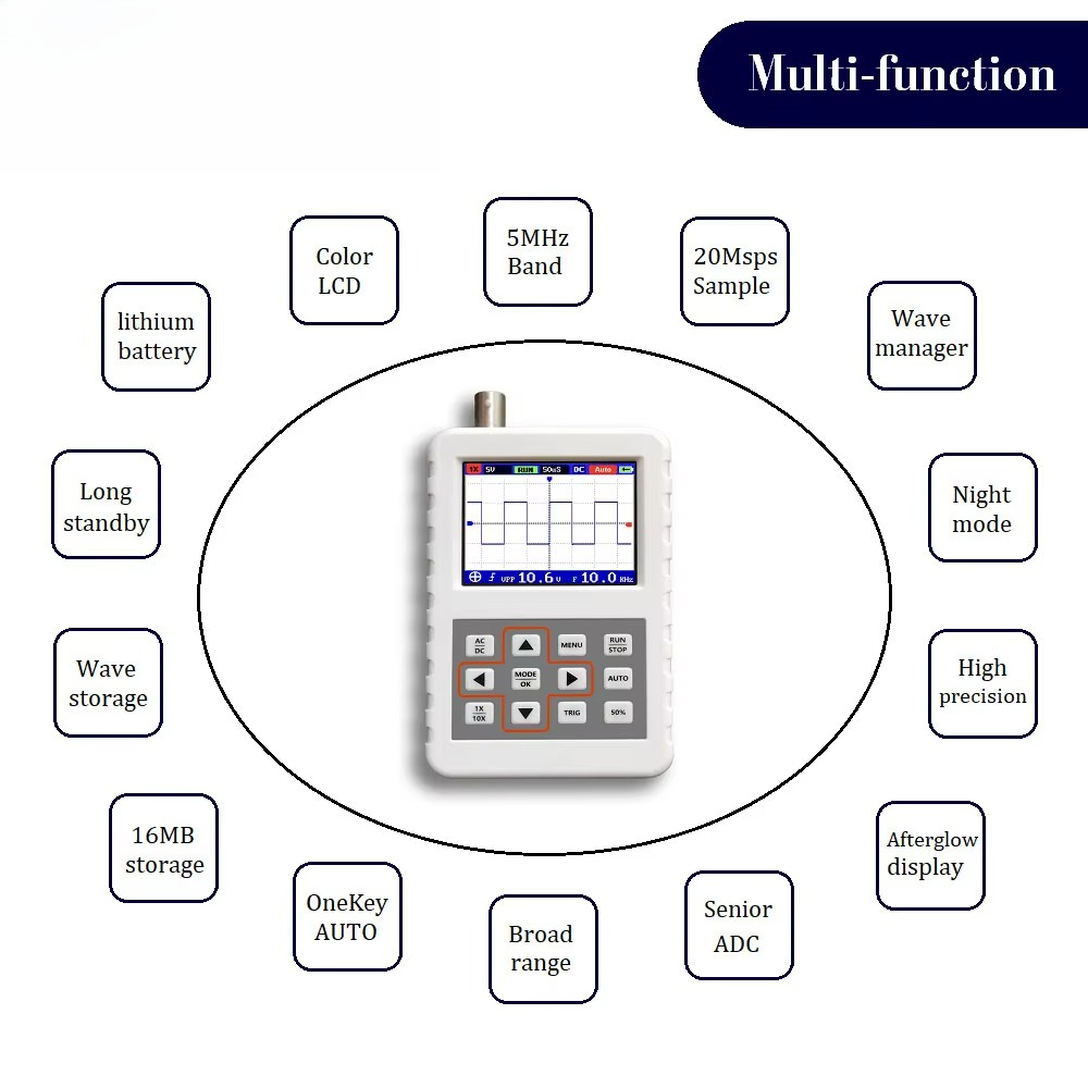 Osciloscópio Digital Portátil  - Oscilloscope Dso Mini avaliação e preço