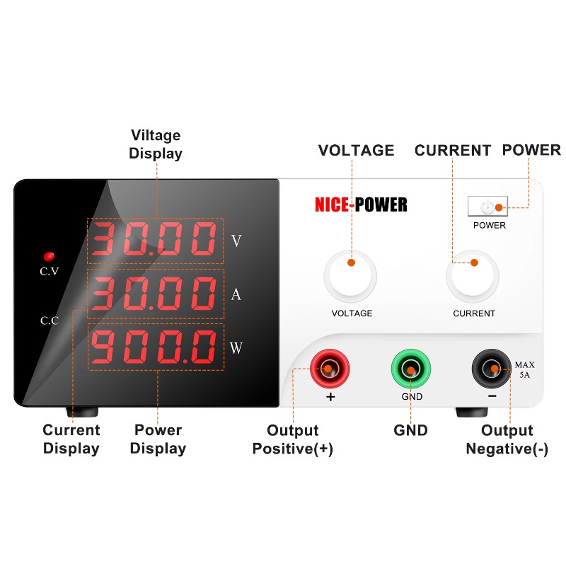 Potência R-SPS3030 30V 30A Lab - Dc Power Supply Variable avaliação e preço